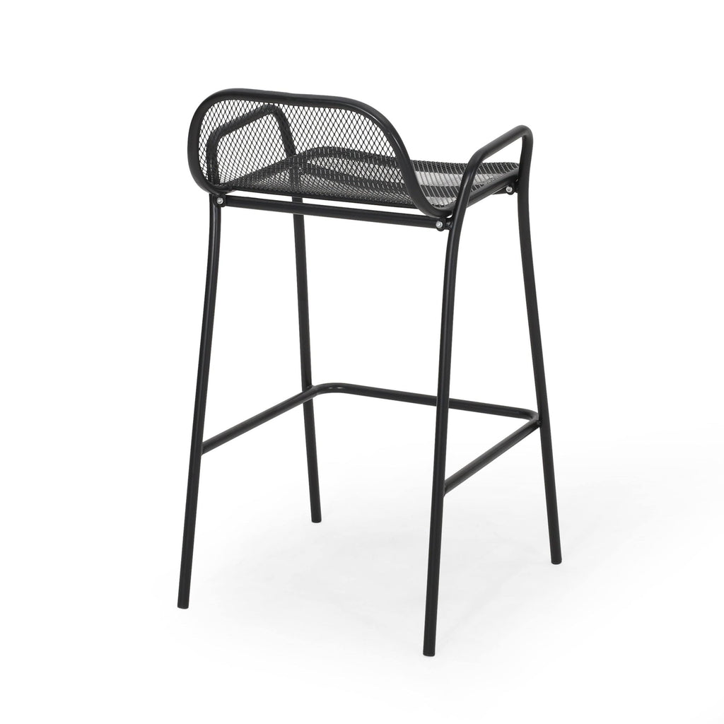 Matte W Iron Barstool Set of 4 G893