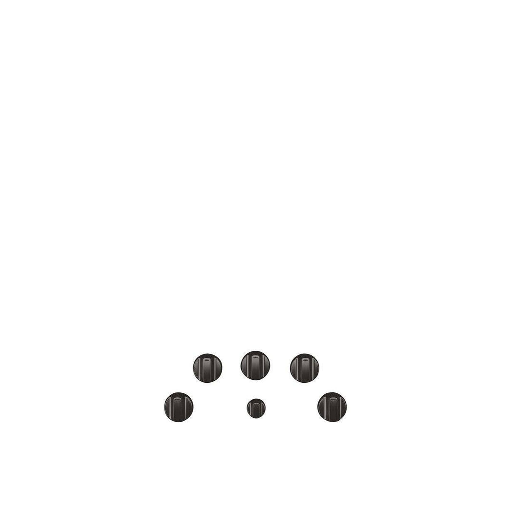 Brushed Black Electric Cooktop Knobs A836
