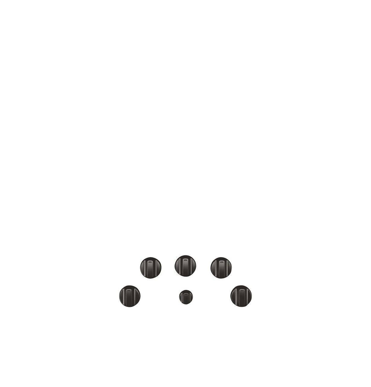Brushed Black Electric Cooktop Knobs A836