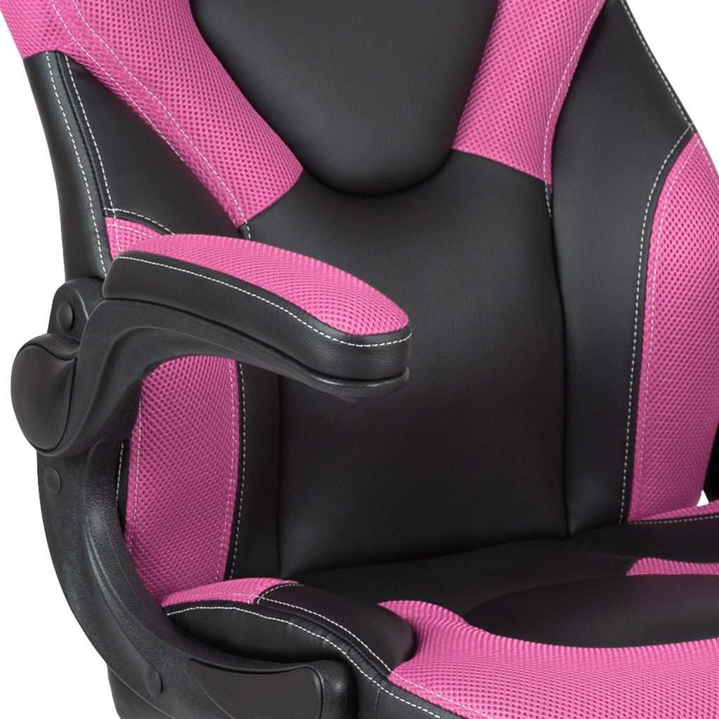 Pink/Black LeatherSoft Gaming Chair A50480