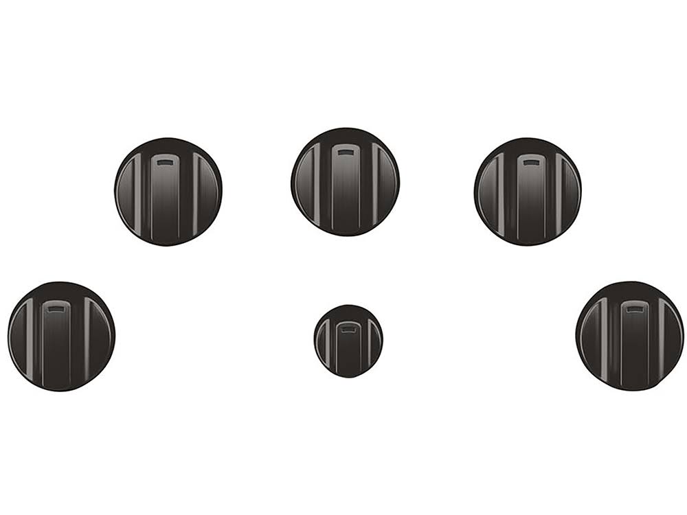 Brushed Black Electric Cooktop Knobs A836