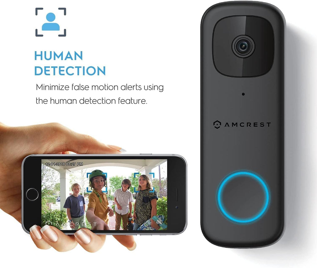 4MP Wireless WiFi Video Doorbell Camera with 2-Way Audio T260068
