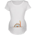 White Maternity Soft T-Shirt E453218