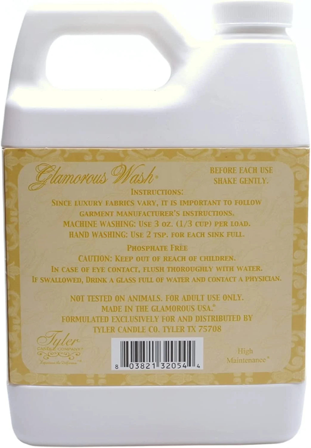 High Maintenance Laundry Liquid Detergent - 1 Container, 907g V123698