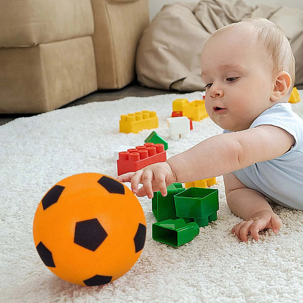 Mute Ball Indoor Children's Silent Football Racket Ball Sports Ball Toys Baby Sponge Ball Frame L132