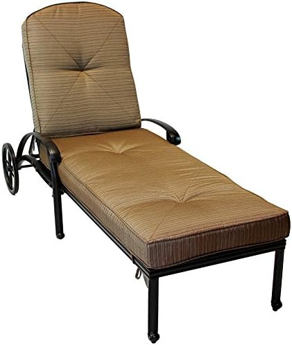 Desert Bronze Cast Aluminum Reclining Patio Chaise Lounge O902