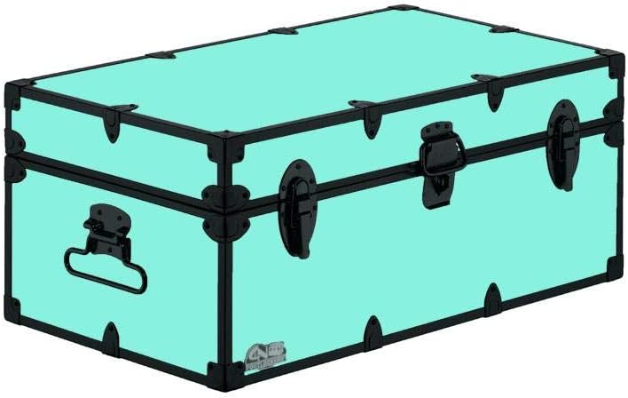 32 x 18 x 13.5 Inches Footlocker Trunk with Black Trim A212