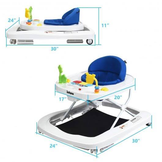 Navy 3 in 1 Foldable Baby Walker S363
