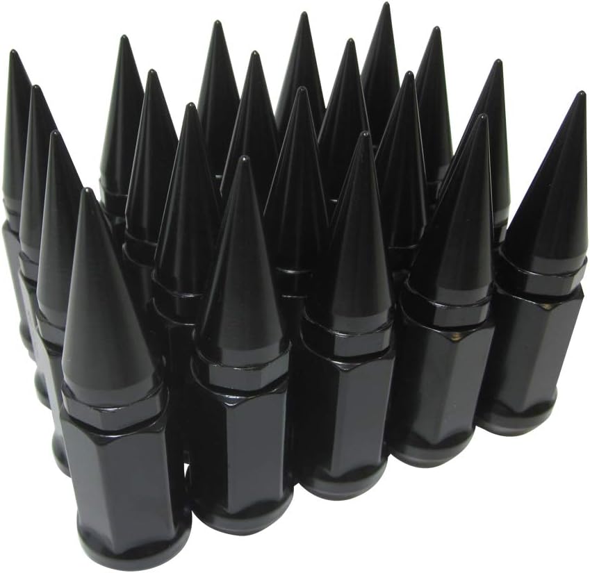 20 pc Purple Spike Lug Nut M12x1.25 Conical Seat Hex 3/4 in Y4458