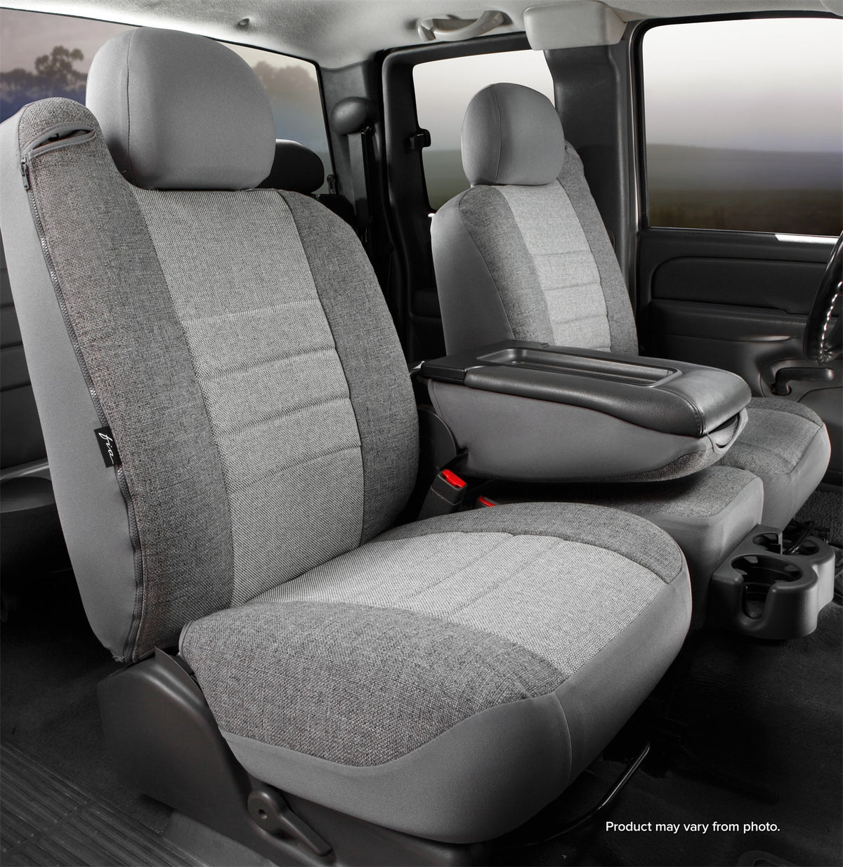 GRAY 40/20/40 Seat with Built-In Seat Belt S363