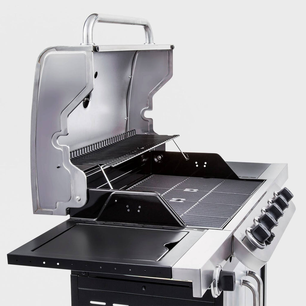 5 Burner Cabinet Gas Grill - Black/Silver D732370