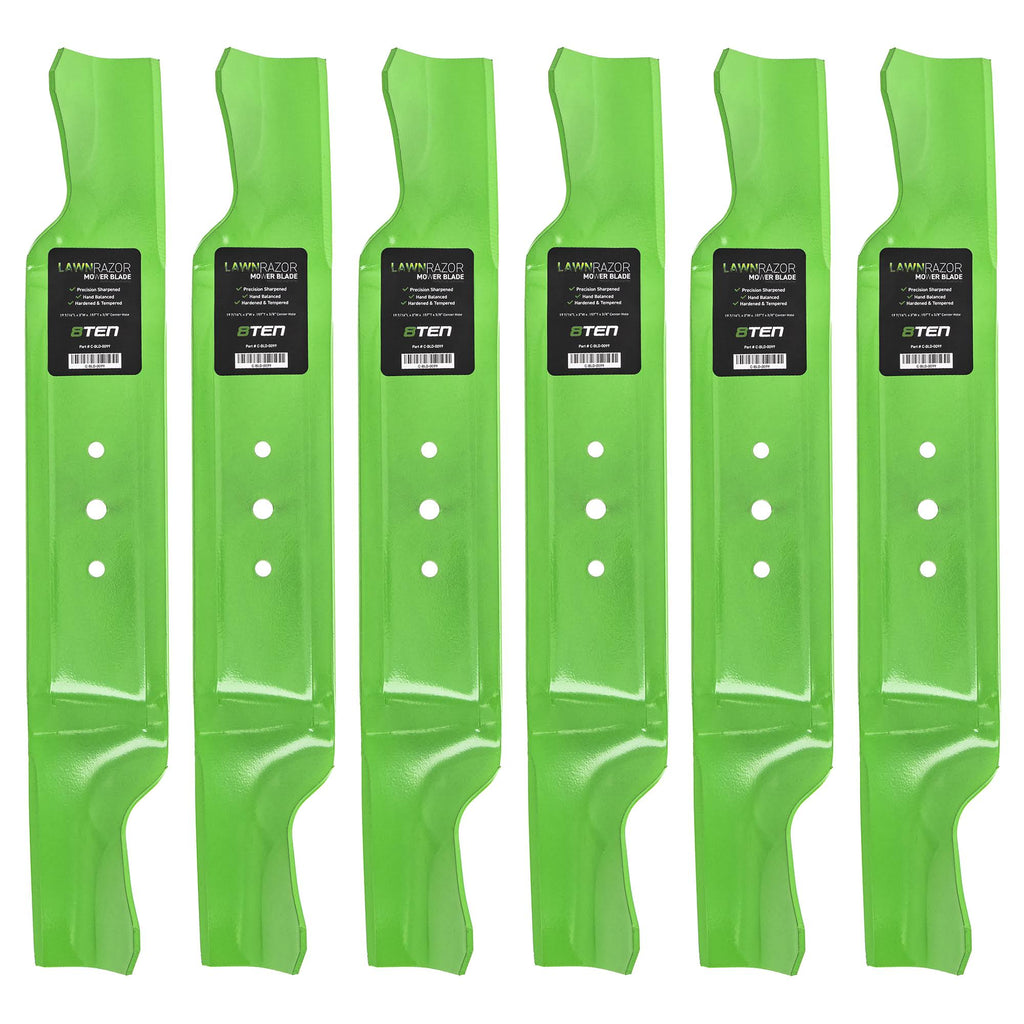 6 Pack 38 inch Green Lawn Mower Blade Z559111