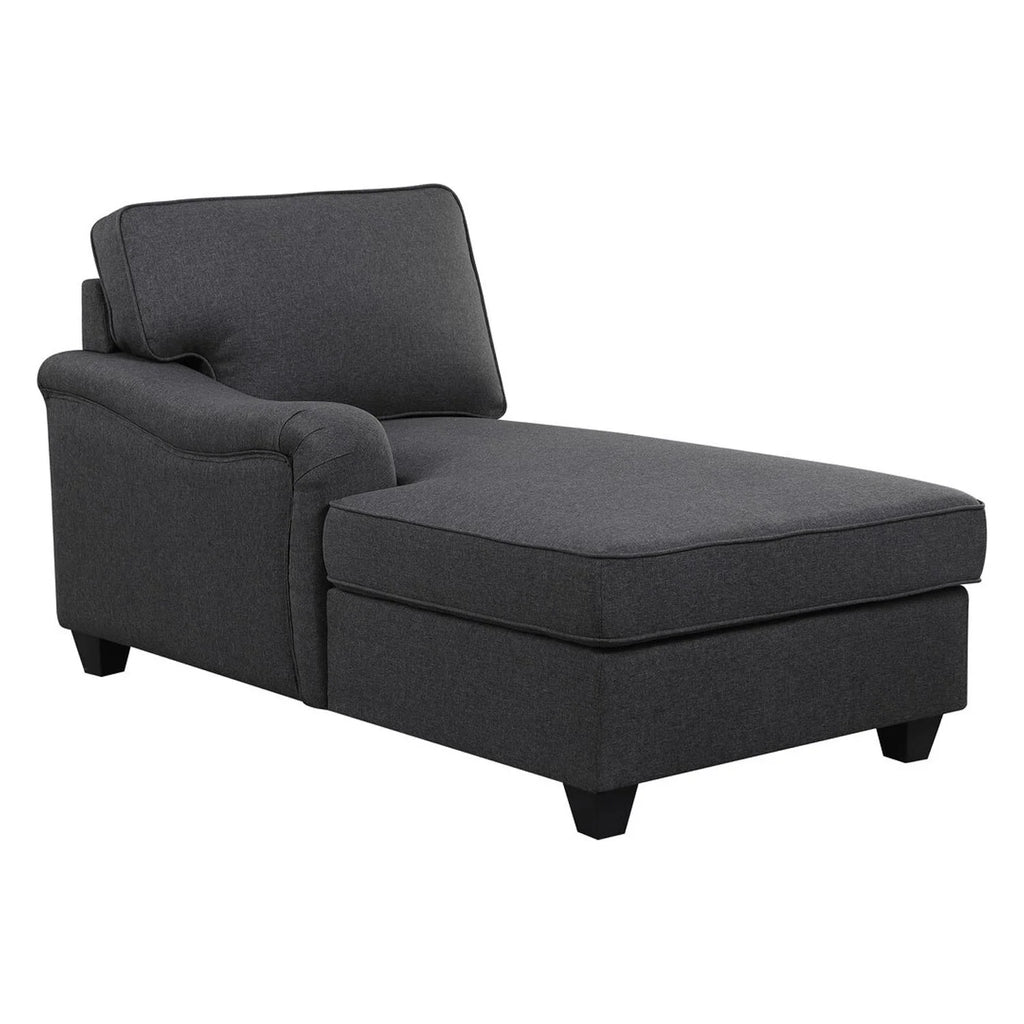 Dark Gray Linen 5Pc Modular Sectional Sofa P3071
