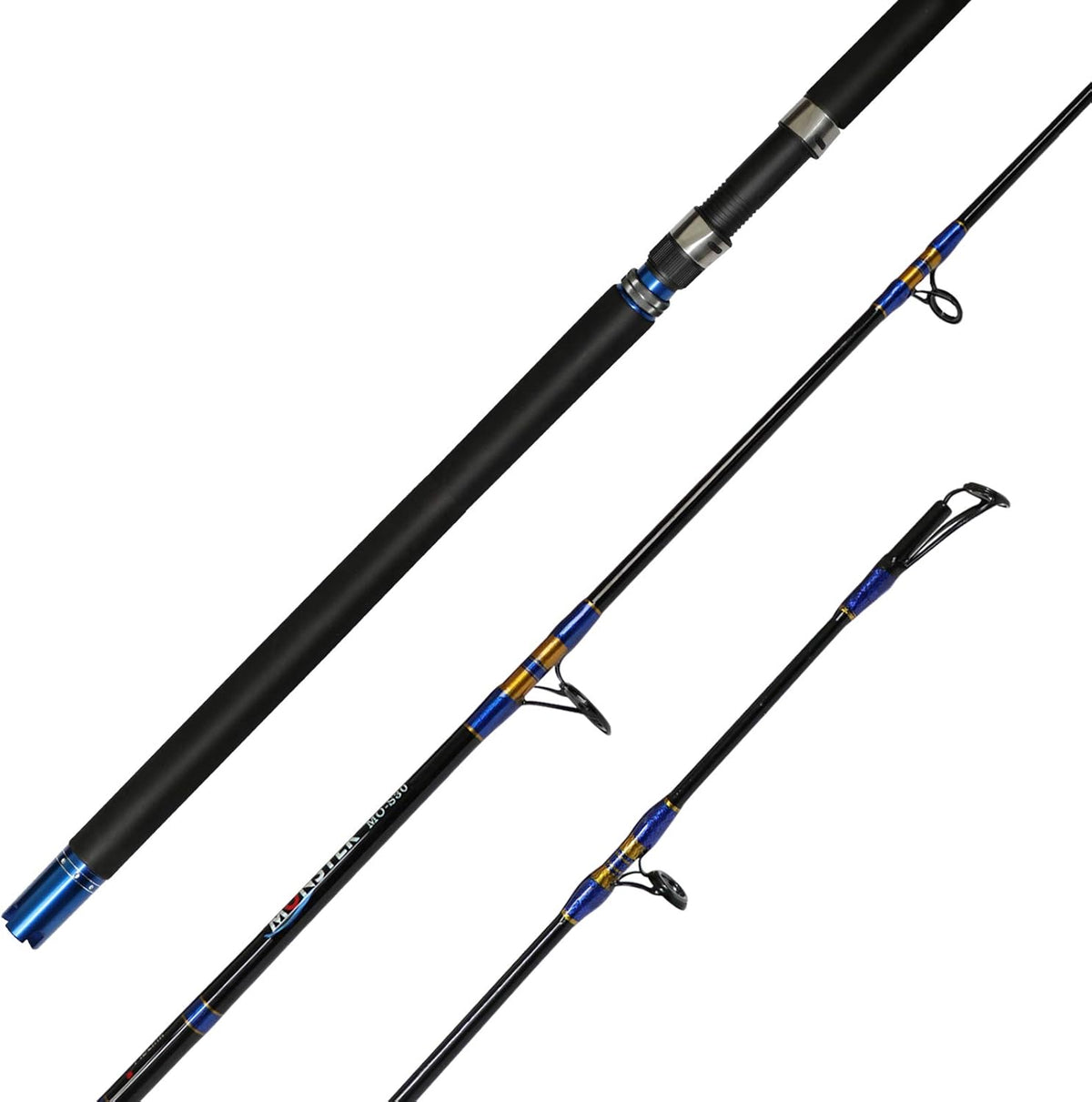 1-Piece Saltwater Jigging Rod 6-Feet Heavy Pack of 2 D111822