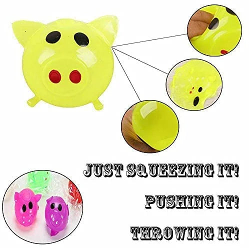 2 Pack Splat Pig Decompression Ball Toys K72555