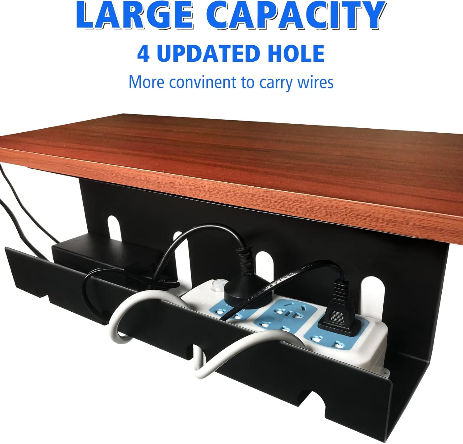 2 x 15.7 in Steel Black Cable Management Tray Y853798