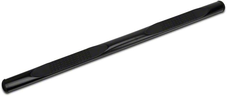 Gloss Black 4-Inch Oval Side Step Bars L470