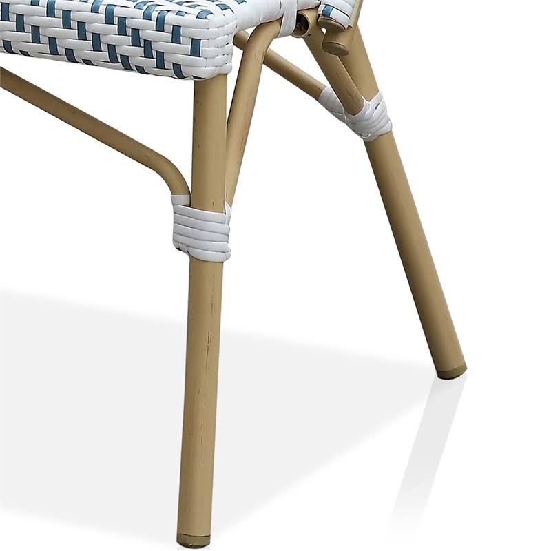 Blue Aluminum Patio Loveseat A2463