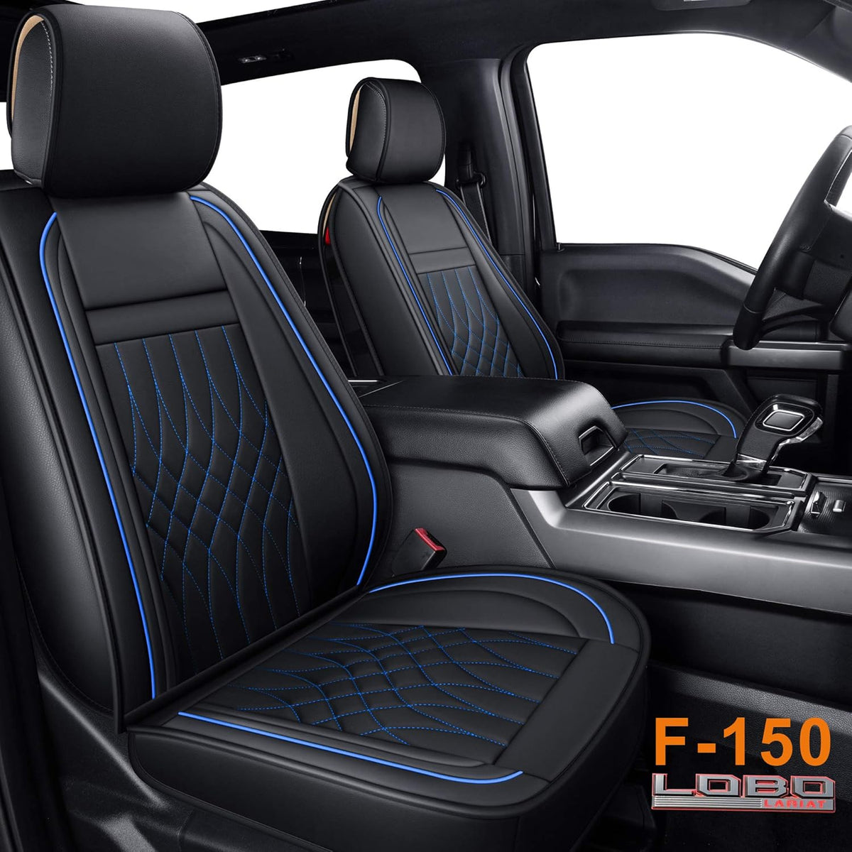 Black Water Proof Faux Leather Seat Covers Full Set A324663