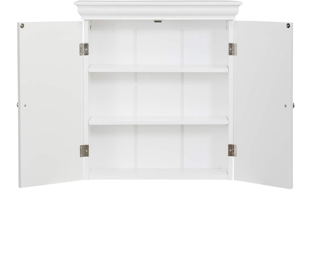 White Detachable Storage Bathroom Cabinet S71762