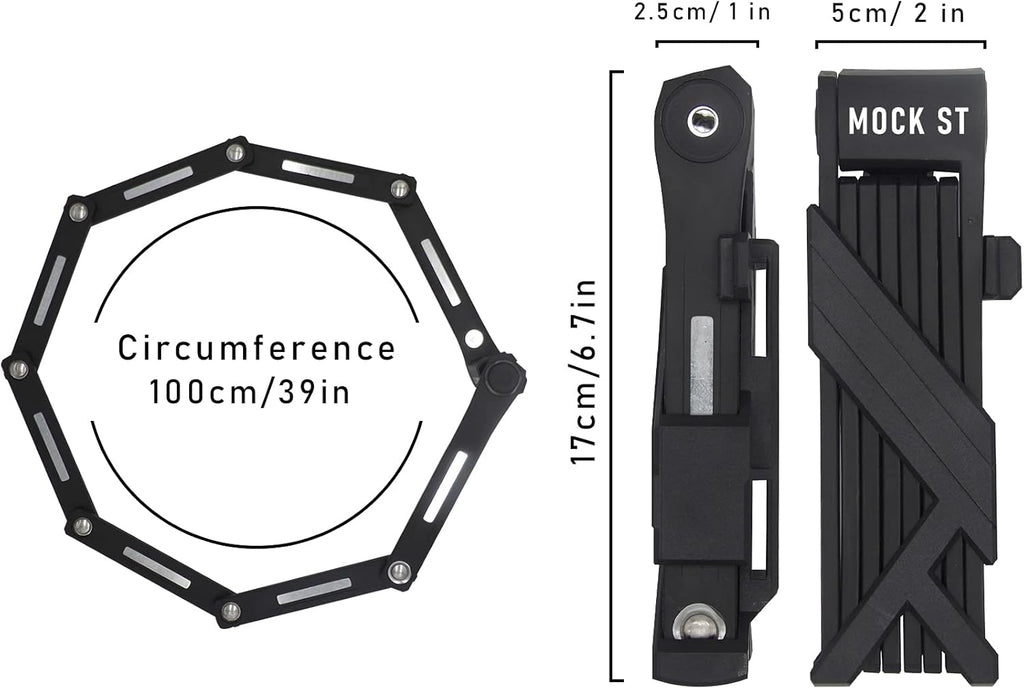 Bike Chain Folding Lock Pack of 2 X11377