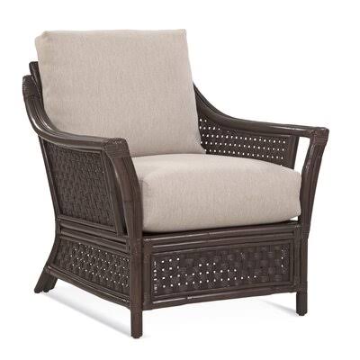 32x22 Wide Armchair Blue Gray Beige Stripe Z490888