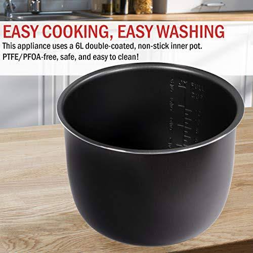 9-in-1 Pressure Cooker, Slow Cooker, Air Fryer, 6.5 qt J970