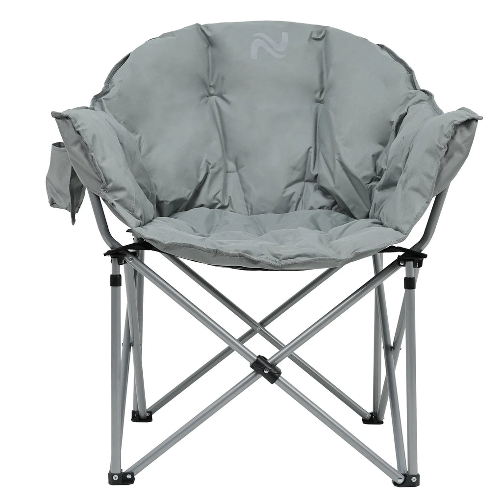 Oversized Folding Camping Chair with Cup Holder & Carry Bag W4640