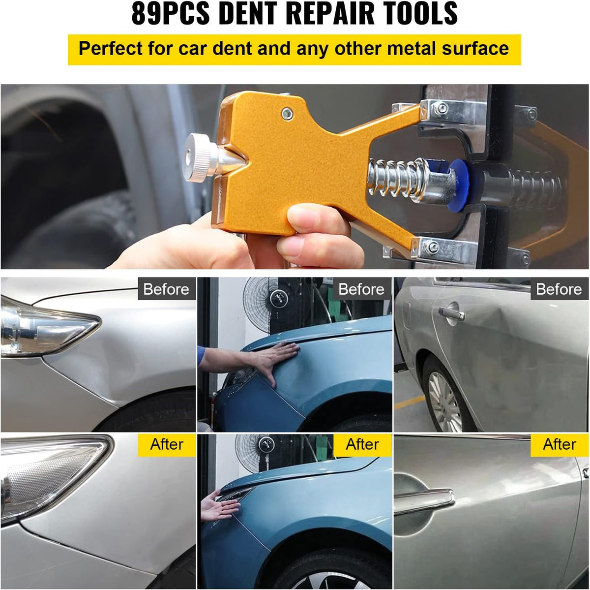 89 PCS Paintless Dent Repair Tools Kit Q385894