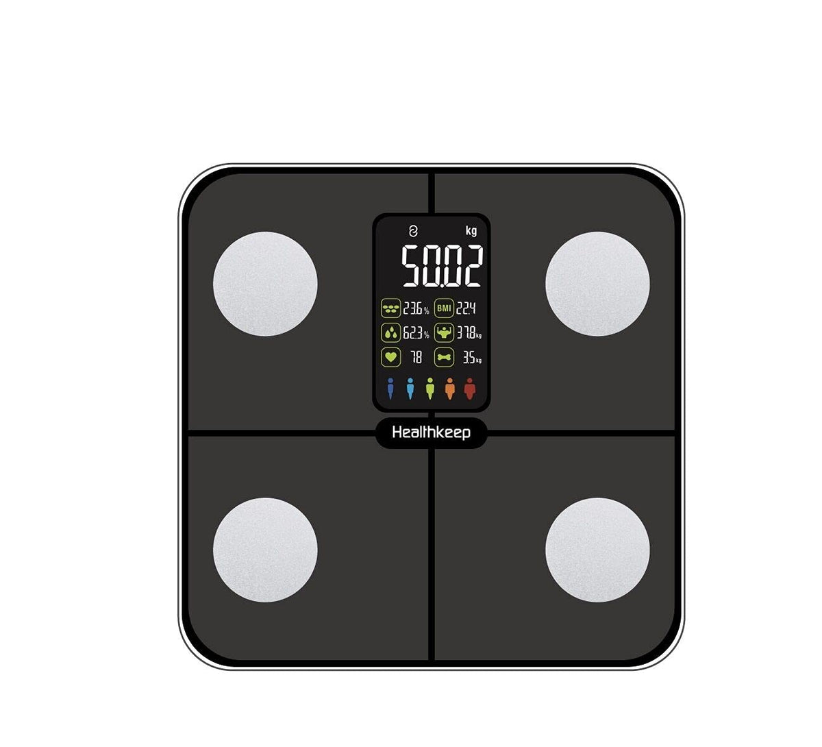 Body Weight and Fat Scale with Bluetooth, 15 Body Composition Analyzer, Pack of 2 G743