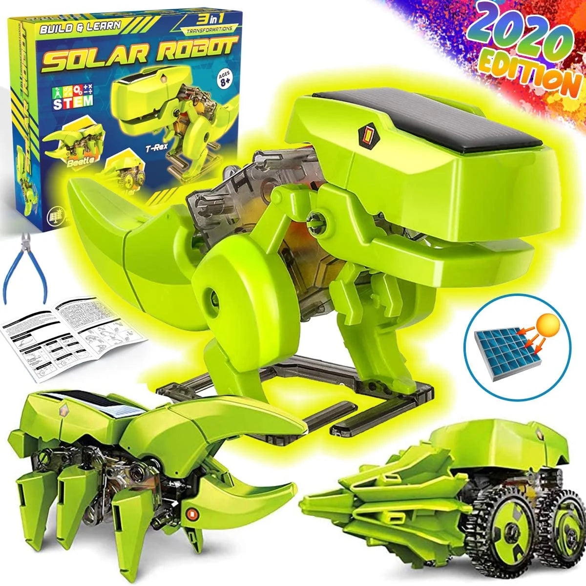 Solar Robot Kit 3-in-1 STEM Projects Robot Kit L331929