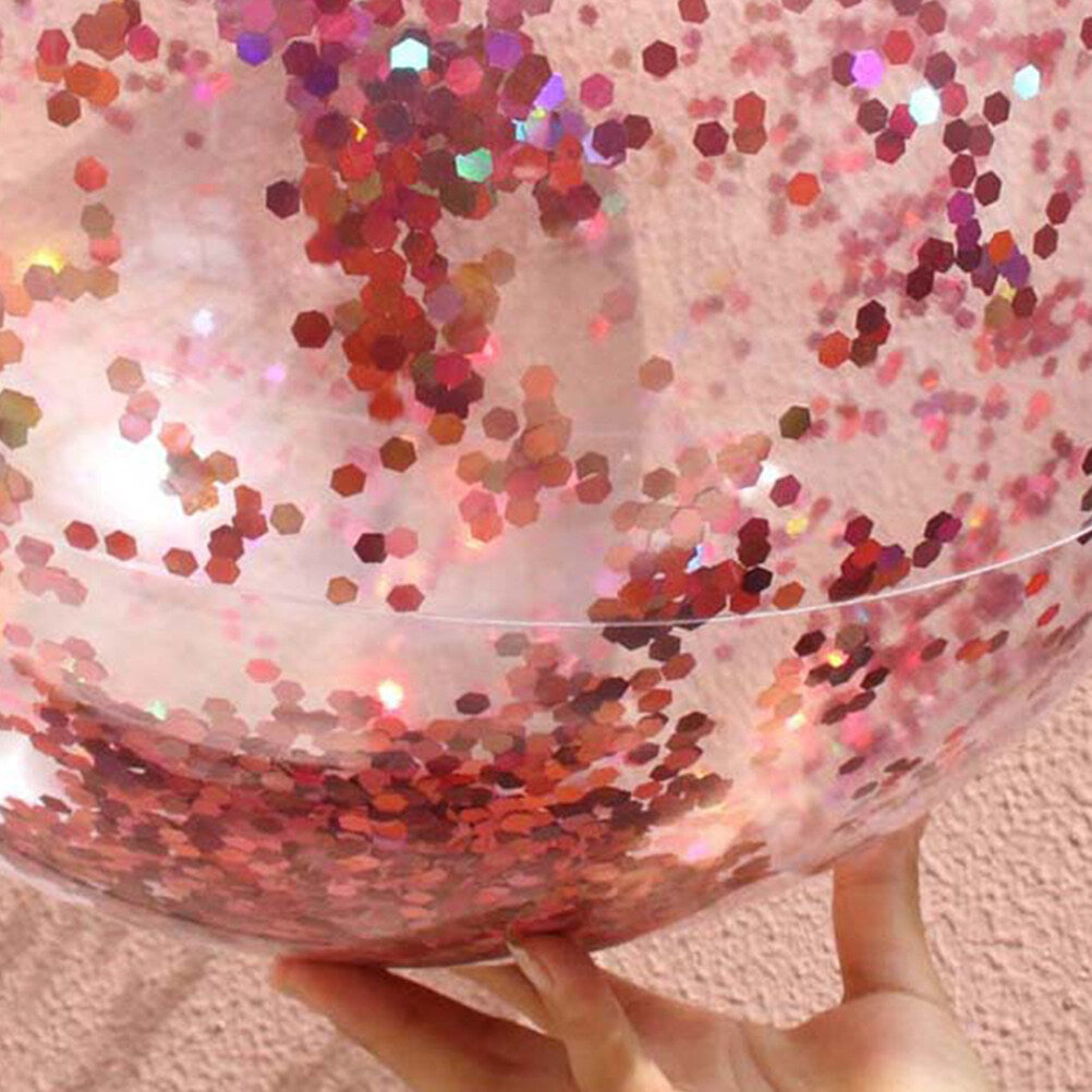 Golden Sequin Beach Ball Set of 4 with Pump B93648