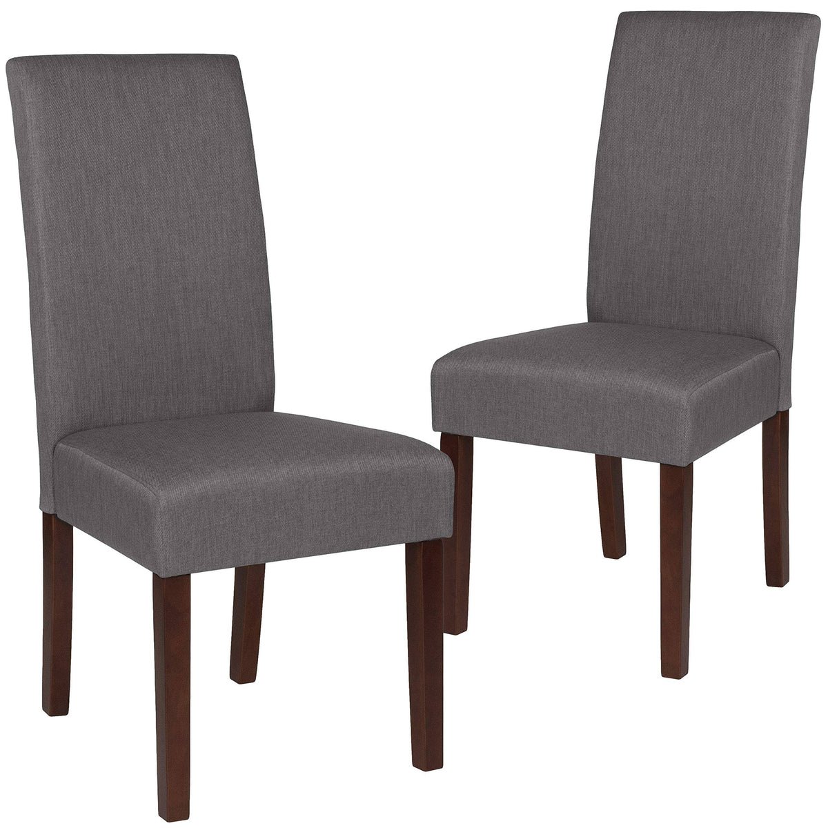 2 Pk Parsons Chair Light Gray Fabric W598