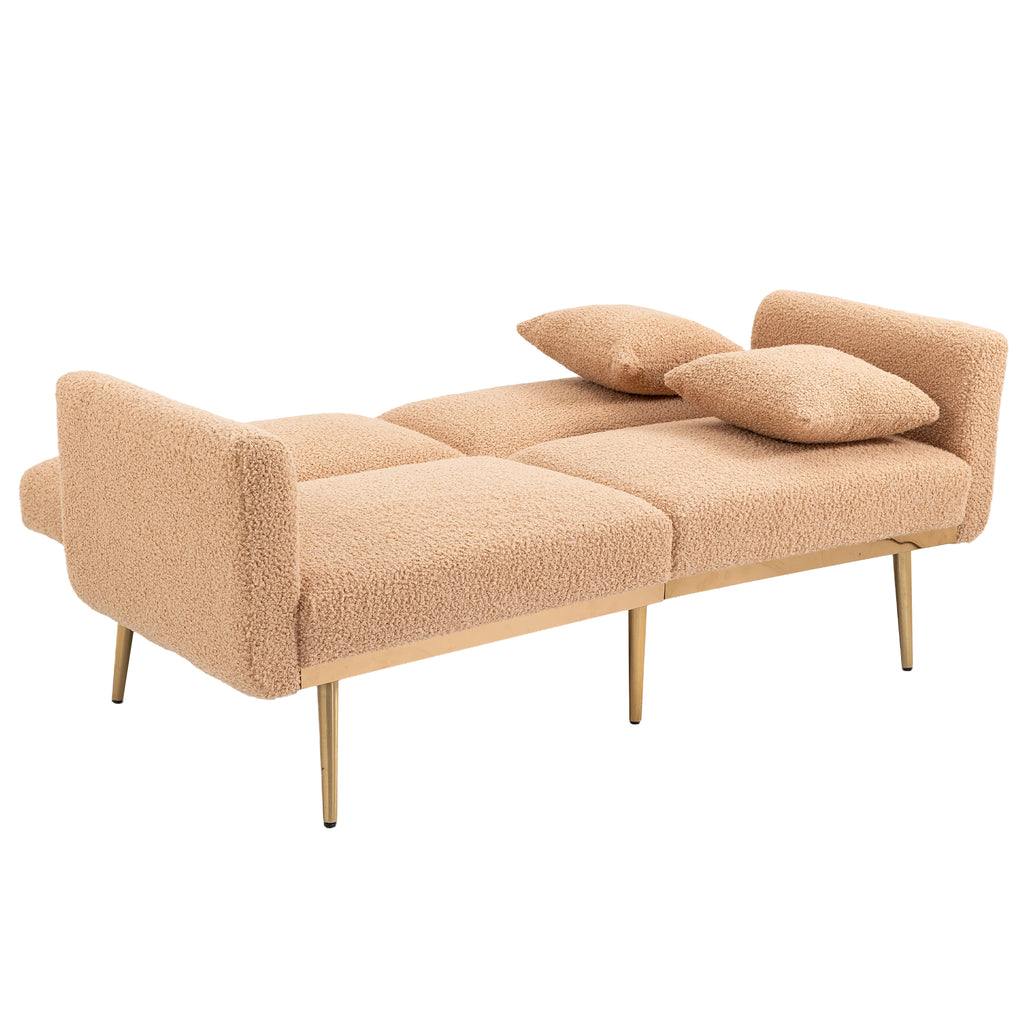 Velvet Sofa with Metal Feet O23114