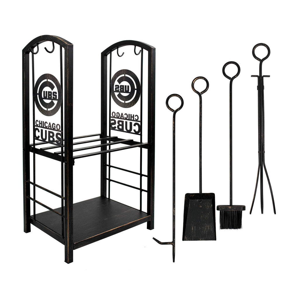 Fireplace Wood Holder & Tool Set E691789