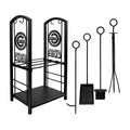 Fireplace Wood Holder & Tool Set E691789