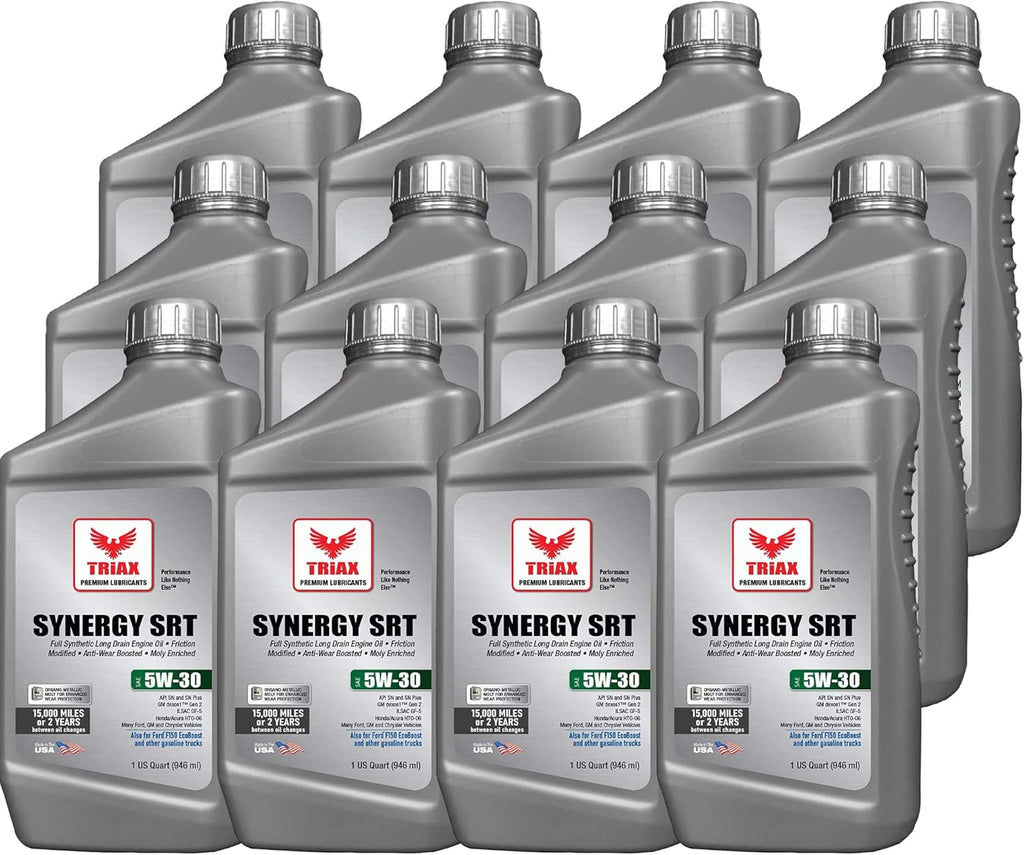 Full Synthetic PAO and Ester Engine Oil 5W-30 (12 Quart Pack) Pack of 2 U52562