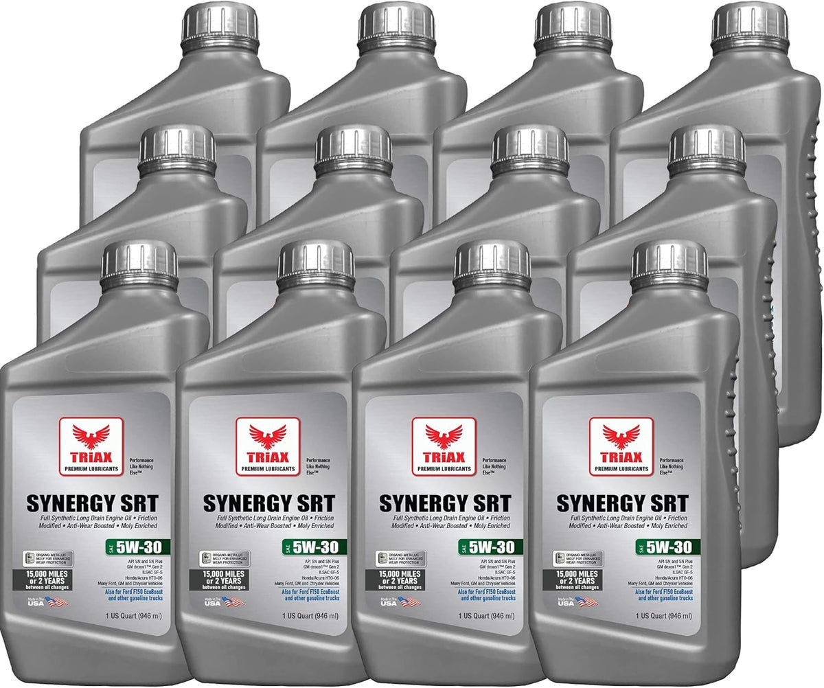 Full Synthetic PAO and Ester Engine Oil 5W-30 (12 Quart Pack) Pack of 2 U52562
