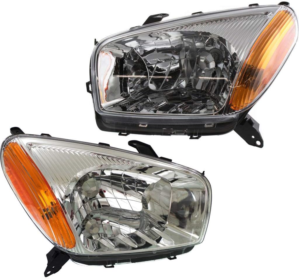Chrome Headlight Assembly Pair for Toyota RAV4 2001 2002 2003 M860
