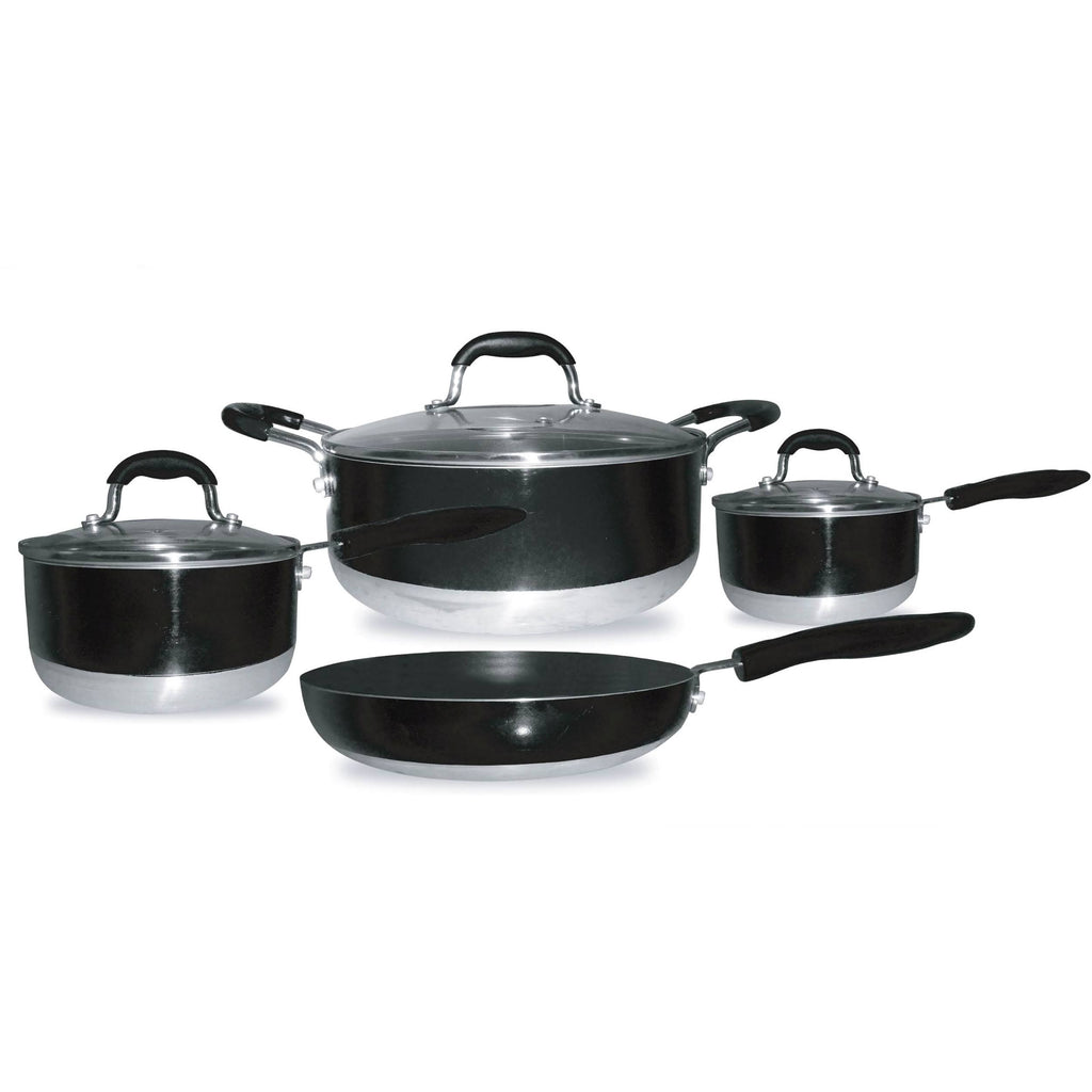 7 Piece Non-Stick Cookware Set, Red X53797