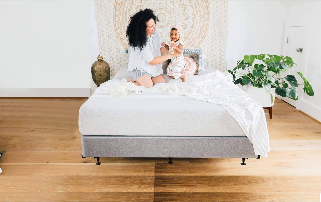 Gray California King Size Bed Mattress Foundation T530