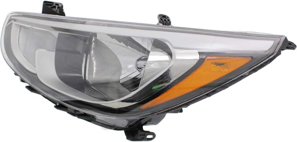 Hyundai Accent Headlight Assembly 2015 2016 Pair Halogen U303