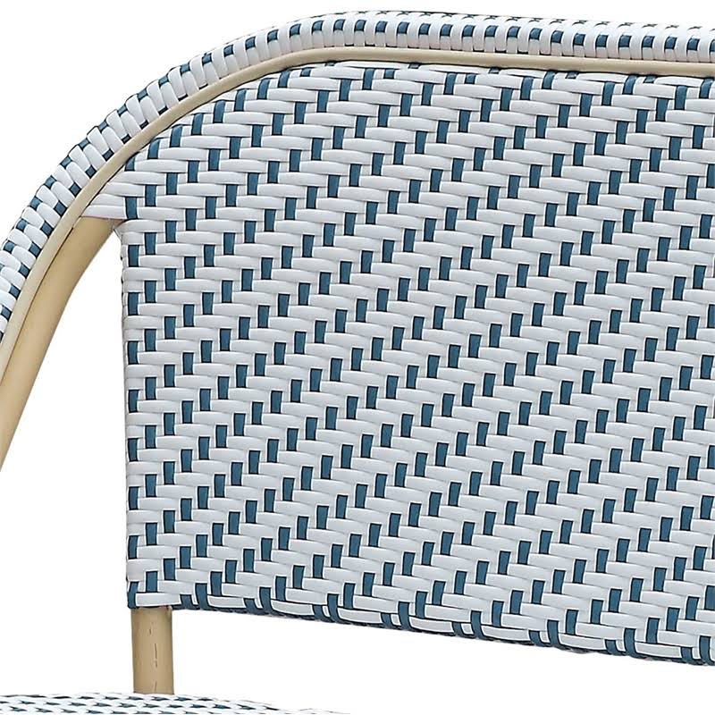 Blue Aluminum Patio Loveseat A2463