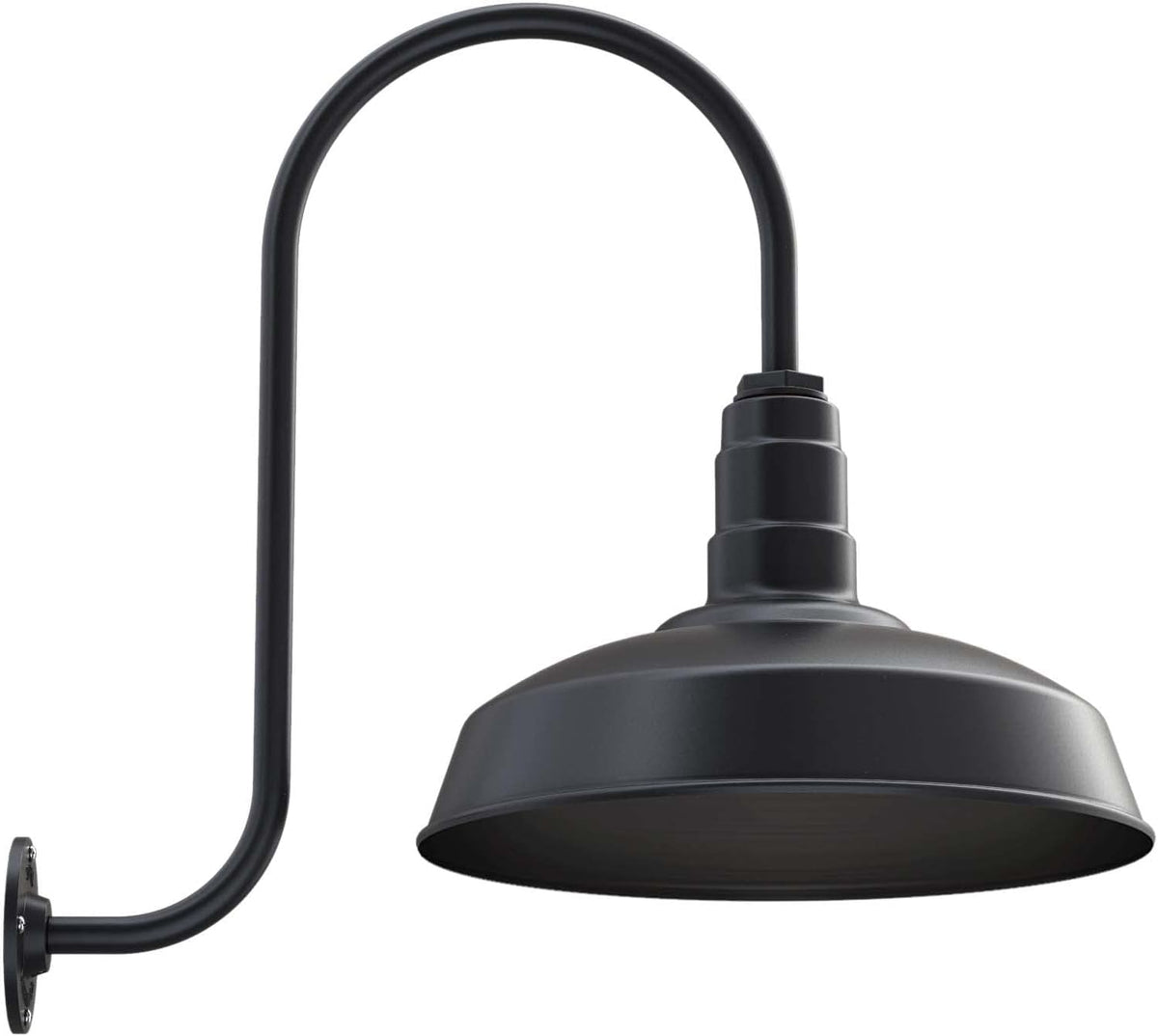 Matte Black Gooseneck Barn Light G3639