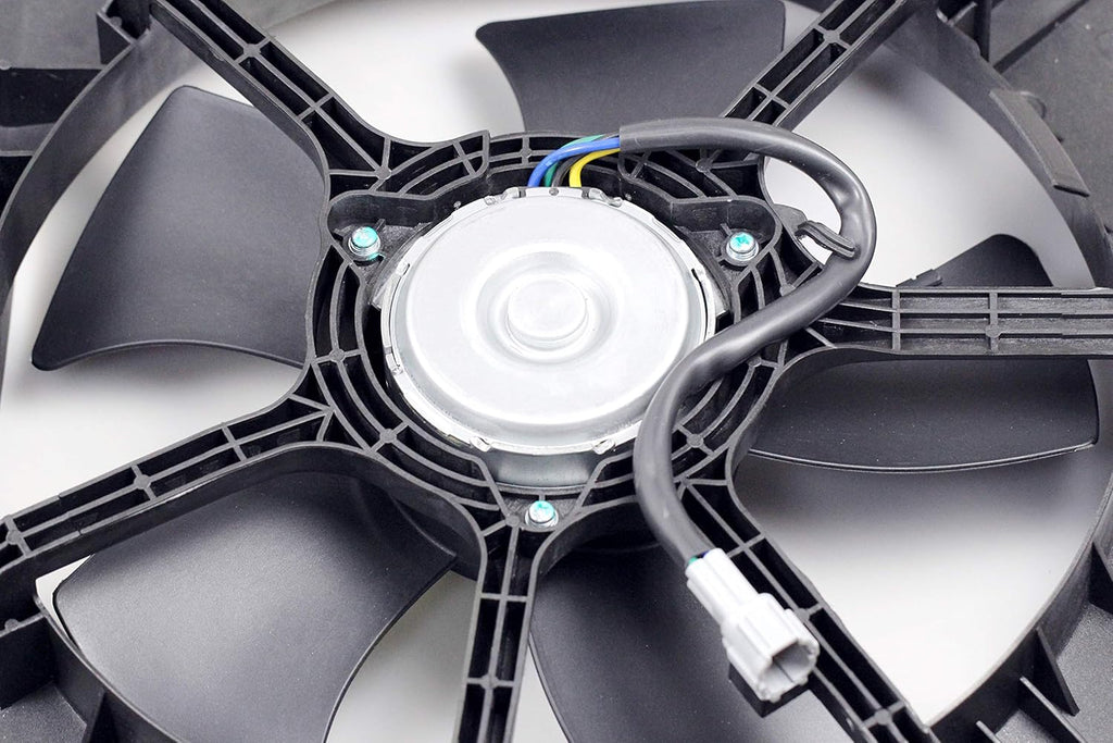 Dual Radiator A/C Condenser Cooling Fan Motor Assembly for 2003-2006 Nissan 350Z / 2003-2006 Infiniti G35 Sedan / 2003-2007 Infiniti G35 Coupe V77438