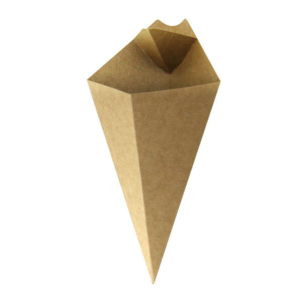 Kraft Paper Cones with Dipping Sauce V178