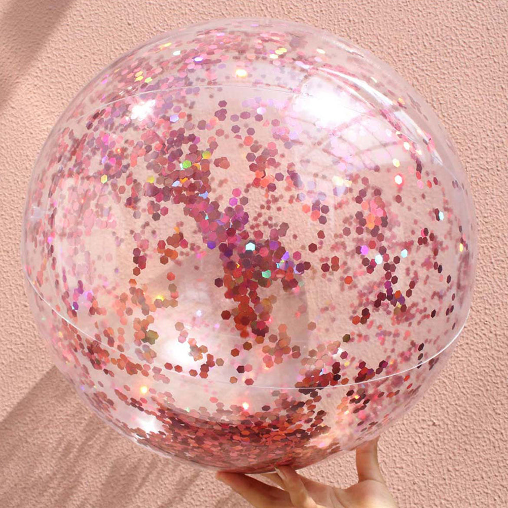 Golden Sequin Beach Ball Set of 4 with Pump B93648