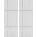 Real Wood Pine Board-n-Batten Shutters K357522