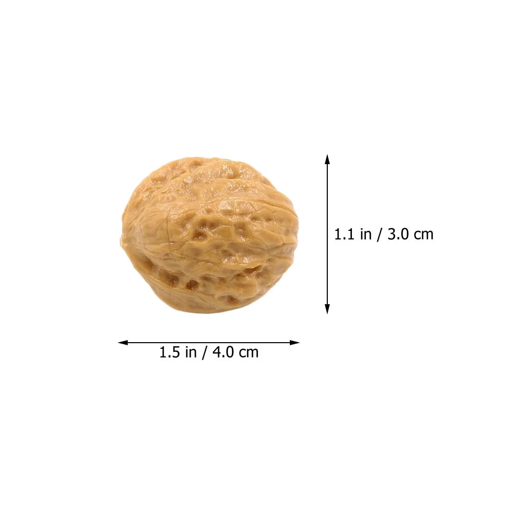 Walnut Fake Decoration Walnut Kids Food Faux Miniature Farmhouse Props Photo Kitchen Ornament Role Artificial Z429947