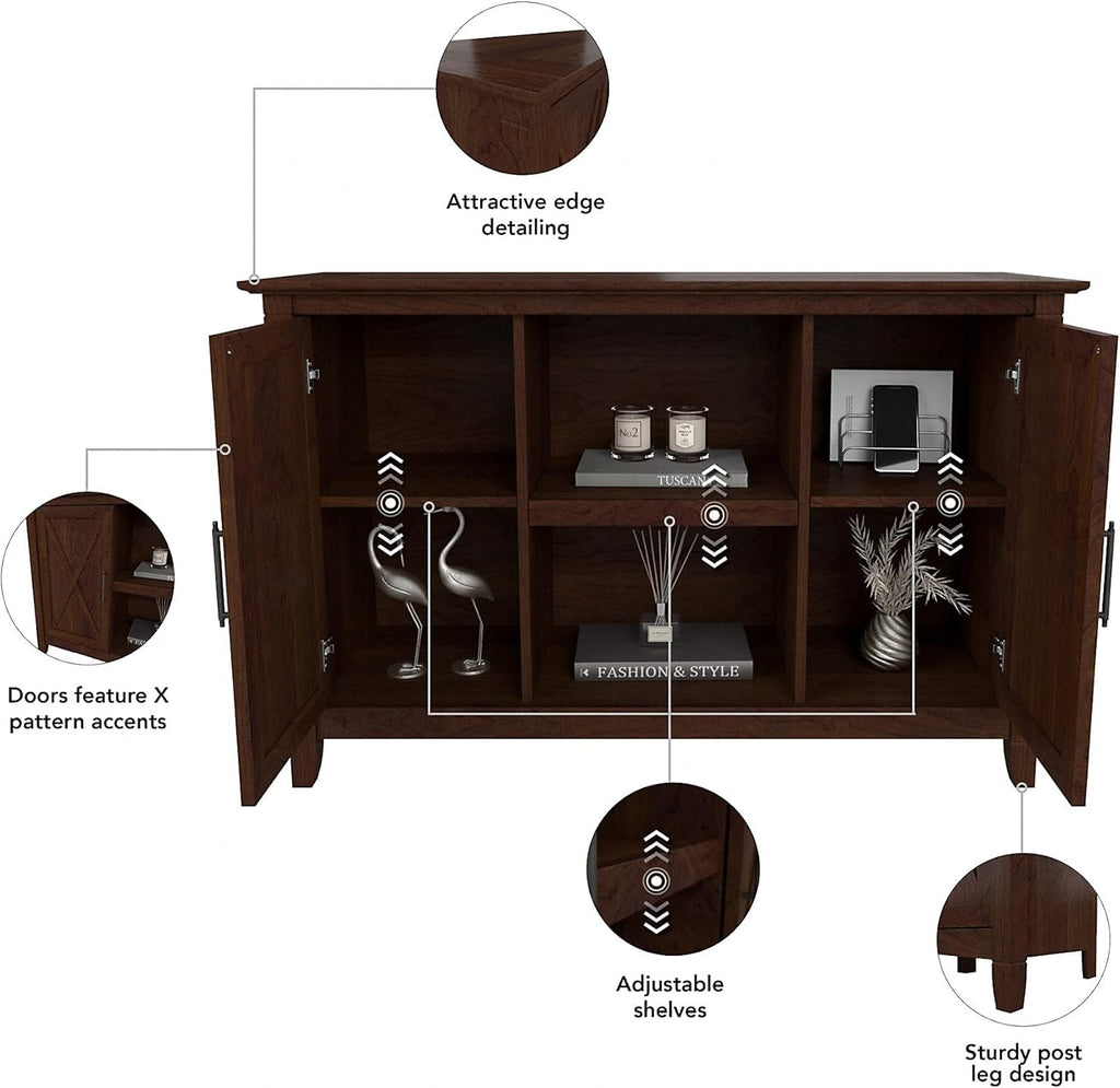 Bing Cherry Accent Cabinet with Doors V356217